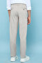 Boy'S Beige Solid Pants With Button Closure - 5