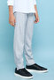 Boy'S Grey Solid Pants With Button Closure - 3