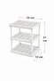 3-Layer White Plastic Cabinet Organizer (Set of 2) - 8