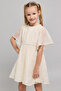 Sequined Fit & Flare Dress With Crew Neck And Flared Sleeves - 4