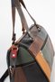 Genuine Leather Luxury Multi-Color Crossbody Messenger Bag with Shoulder Strap and Multiple Compartments in Black - 4