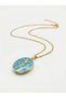 Azure Blossom Mine Handcrafted Vintage Floral Necklace