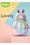 600ml Baby Sipper Bottle, Leakproof BPA-Free with Straw & Carry Rope Purple - 8
