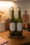 Set of 2 Glass Oil Dispensers with Wooden Stands 750ml - Non-Drip Bottle for Olive Oil and Sunflower Oil |   750Ggoval - 5
