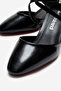 Women's High Heel Shoes Black Crinkled - 3