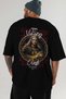 Viking Mythology 1 Back Printed Black Oversize T-Shirt Men Women Cotton Crew Neck T-Shirt - 6