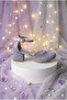 Children's Evening Dress Heelled Purple Shoes. - 2