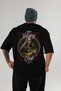 Viking Mythology 1 Back Printed Black Oversize T-Shirt Men Women Cotton Crew Neck T-Shirt
