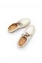 Women's Leather Beige Comfort Sports Shoes - 2