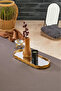 2-Person Mirrored Gold Presentation Serving Tray Decorative Mirror Tray - 5