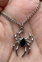 Zet Style – Aranea Nocturna "Night Spider" Stainless Steel Necklace - 5