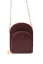 Bordo Shk267 Faux Leather 5 Compartments, Chain, Phone Holder and Shoulder Bag - 2