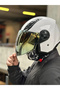 AIRFLOW 2 BEYAZ KASK (SARI VİZÖR) - 6