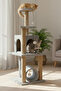 T06 Cat Play House Cat Scratching and Playing House Gray - 2