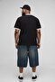 Oversize Large Size Battal Cotton Crew Neck Ribbed T-Shirt - 2