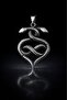 Antique Snake Symbol Necklace Stainless Steel – Gothic & Mystical Style + 4mm Snake Chain Gift - 3