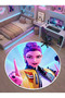 Non-Slip K-Pop Demon Hunters Themed Machine Washable Teen Room Rug 80x80 - 2