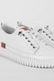 Frugal Women's Genuine Leather Rubber Laced Casual Shoes B4383 - 3