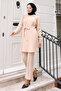 Chain Detailed Suit Beige Msv19140 - 3