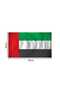 UAE Plastic Handle Flag - 4