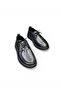 Women's Leather Black Casual Laofer - 4