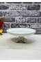 Pisa Round, Silver River Footed Porcelain Presentation Plate 26cm