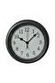 PVC Analog Wall Clock, 22 cm, Black