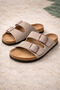 Unisex Flat Double-Strapped Buckle Slippers – Anatomical Eva Sole Orthopedic Home and Outdoor Slippers