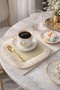 Elegant Cream Fringed Coffee Side Presentation Napkin - Soft Texture Bohemian Natural Beige Coaster Tissue - 7