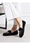 Bohem Black Embroidered Women's Ballerinas - 4