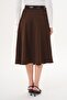 Women's Belt Detailed Long Bell Skirt 260312 - - 5