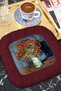 Artistic Floral Arrangement Tasseled Presentation Napkin-Vintage Style Burgundy Rustic Coaster Tissue - 6