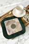 Elegant Geometric Fringed Presentation Decoration Handkerchief - Natural Bohemian Khaki Beige Green Edge Coffee Napkin - 8