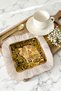 Artistic Luxurious Fringed Coffee Side Serving Napkin - Spiral Shaped Bohemian Gold Colored Presentation Napkin - 6