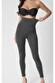 High Waist Corset Leggings Firming and Lifting 3-Pack - Black, Navy Blue, Gray - 4