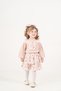 Baby Girl & Child Floral Patterned Stylish Shorts Set with Buckle and Stockings as a Gift - 6