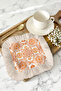 Baroque Motif Fringed Presentation Napkin - Retro-Inspired Orange Beige Design Coaster Tissue - 7