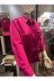 Waist-Tie Shirt Jacket Fuchsia - 7