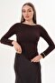 Women's Side Gathered Detailed Long Sleeve Bady 260283 - - 3