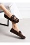 Bohem Coffee Embroidered Women's Ballerinas - 3