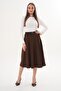 Women's Belt Detailed Long Bell Skirt 260312 - - 2