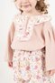 Baby Girl & Child Floral Patterned Stylish Shorts Set with Buckle and Stockings as a Gift - 2