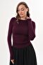 Women's Side Gathered Detailed Long Sleeve Bady 260283 - - 3