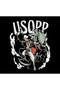One Piece - Usopp - Anime Printed Unisex 100% Cotton Black T-Shirt - 2