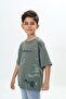 Boy's Printed Crew Neck Short Sleeve T-Shirt