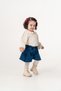Baby Girl & Child Ladybug Detailed Denim Shorts Set with Pantyhose and Gift