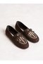 Bohem Coffee Embroidered Women's Ballerinas - 2
