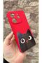 Redmi Note 14 Compatible Cute Black Cat Patterned Silicone Shock-Absorbing Classic Protective Rubber Case - 3