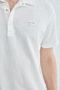 Honeycomb Fabric Snap Fastener Polo Collar T-Shirt - 7