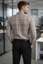 Men's Slim Fit Plaid Shirt – Long Sleeve, Stylish Cotton Shirt for Office & Casual Wear - 2